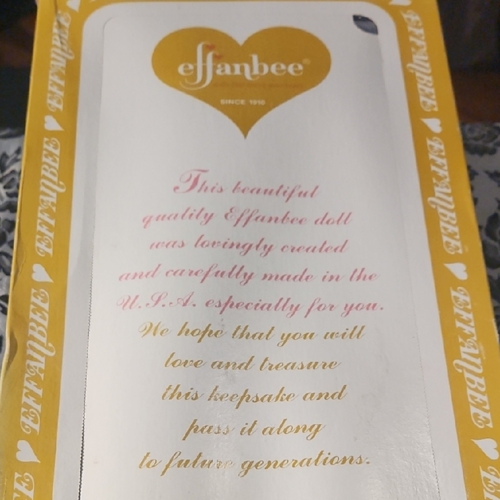 Effanbee Collectible Doll Box